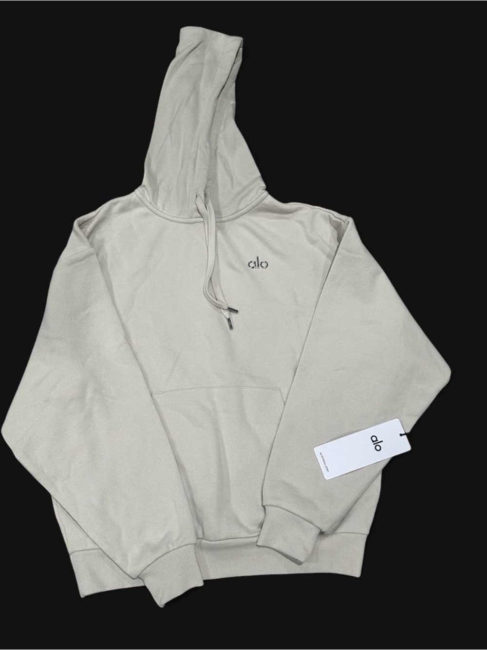 NWT Alo Yoga Accolade Hoodie & Jogger Matching Sweat Set - Bone XS - Picture 2 of 8